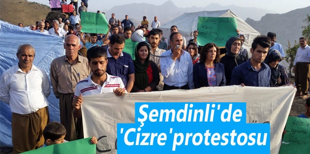 Şemdinli’de ‘Cizre’ protestosu