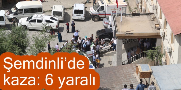 Şemdinli'de Kaza: 6 Yaralı