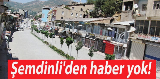 Şemdinli'den haber yok!