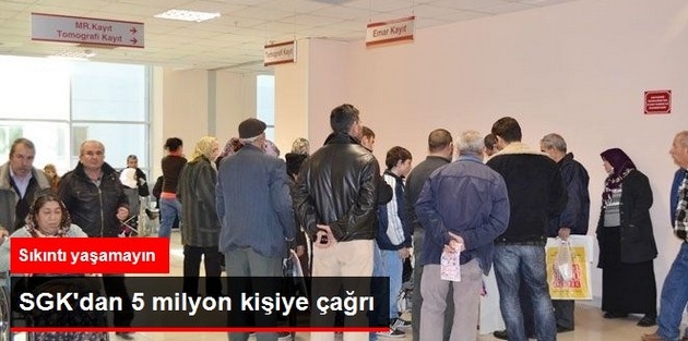  SGK Başkanı'ndan 5 Milyon Kişiye Çağrı