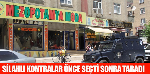 Silahlı kontralar önce seçti sonra taradı