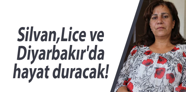 Silvan ve Lice için Diyarbakır'da hayat duracak!