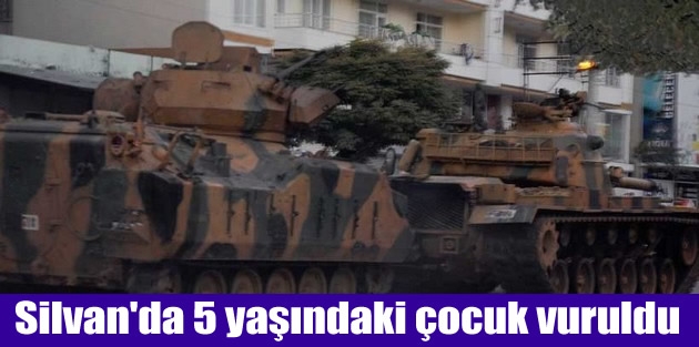 Silvan'da 5 yaşındaki çocuk vuruldu