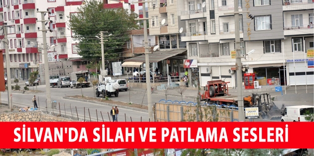 Silvan'da silah ve patlama sesleri