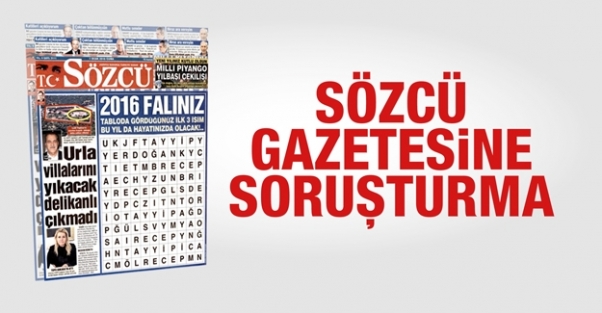 Sözcü gazetesine soruşturma