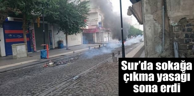 Sur’da sokağa çıkma yasağı sona erdi