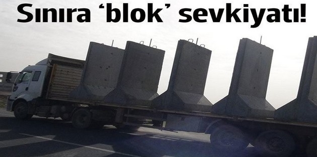 Suriye sınırına 3 metre beton duvar