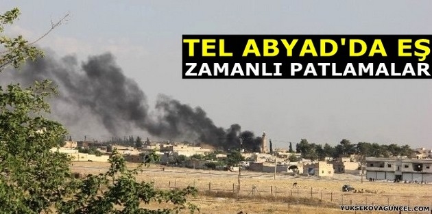 Tel Abyad’da eş zamanlı patlamalar