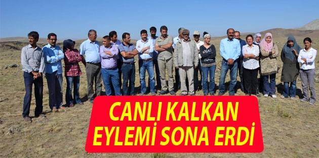 Tendürek'teki canlı kalkan eylemi sona erdi