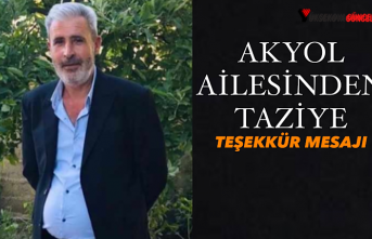 Akyol Ailesinden Taziye Teşekkür Mesajı