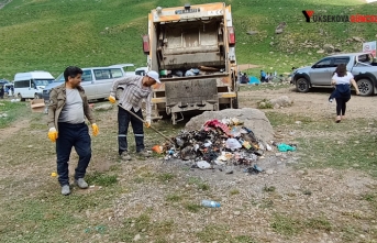 Hakkari Cennet Cehennem Vadisi Çöplerden Temizlendi