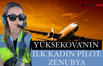 Yüksekovalı ilk kadın pilot Zenubya gökyüzünde yerini aldı