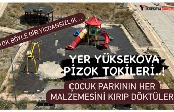 Yer Yüksekova Pizok TOKi Evleri: Çocuk parkını...