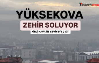 Yüksekova’da kömür dumanının zehri şehrin üzerini kapladı