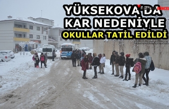 Yüksekova’da okullar tatil edildi