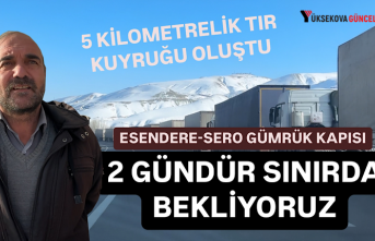 Türkiye-İran sınırında 5 kilometrelik tır kuyruğu:...