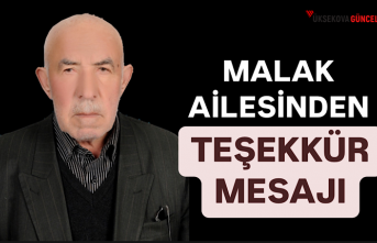 Malak Ailesinden Taziye Teşekkür Mesajı