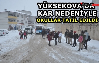 Yüksekova’da Okullar Tatil Edildi