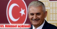 65. Hükümet açıklandı