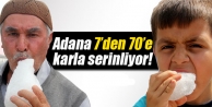 Adana 7'den 70'e karla serinliyor!