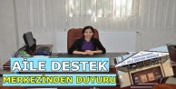 Aile destek merkezinden duyuru