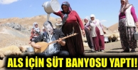 ALS için süt banyosu yaptı!