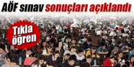 AÖF sınav sonuçları açıklandı