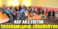 Asp Aile Eğitim Programlarını Sürdürüyor