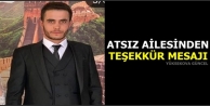 Atsız Ailesinden Teşekkür Mesajı