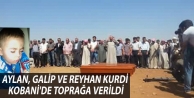 Aylan, Galip ve Reyhan Kurdi Kobani'de toprağa verildi