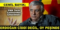 Bayık: Erdoğan barış sürecinde ciddi değil