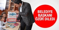 Belediye başkanı özür diledi