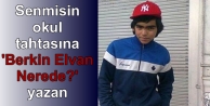 Berkin Elvan'ın adını tahtaya yazan iki öğrenci...