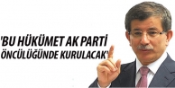 'Bu hükümet AK Parti öncülüğünde kurulacak'