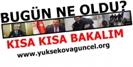 Bugün ne oldu?