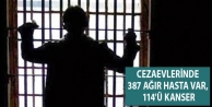 Cezaevlerinde 387 ağır hasta var, 114'ü kanser