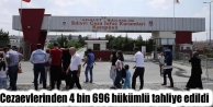 Cezaevlerinden 4 bin 696 hükümlü tahliye edildi