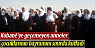 Çocuklarının bayramını sınırda kutladı