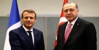 Cumhurbaşkanı Erdoğan, Macron ile görüştü 