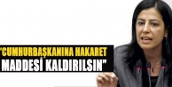 “Cumhurbaşkanına hakaret maddesi kaldırılsın”