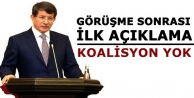 Davutoğlu ile Bahçeli görüşmesinden koalisyon...