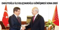 Davutoğlu ile kılıçdaroğlu görüşmesi sona...