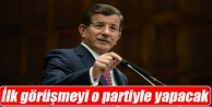 Davutoğlu ilk görüşmeyi o partiyle yapacak