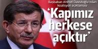 Davutoğlu'ndan koalisyon açıklaması