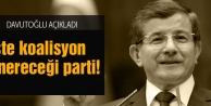 Davutoğlu'ndan son dakika koalisyon açıklaması