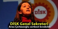 DİSK Genel Sekreteri Arzu Çerkezoğlu serbest bırakıldı