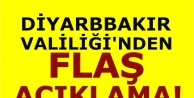 Diyarbakır Valiliği'nden flaş açıklama!