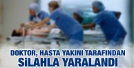 Doktor, hasta yakını yarafından silahla yaralandı