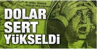 Dolar sert yükseldi