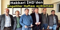 Hakkari İHD’den Engelliler Haftası açıklaması